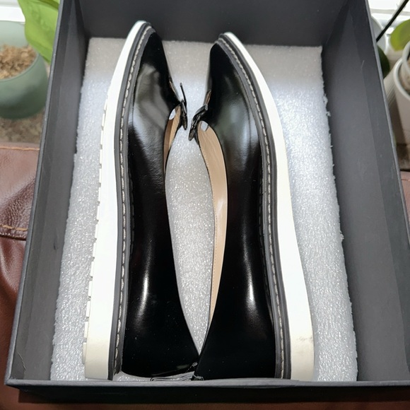 🔥🔥🔥NEW Marc Jacobs The Mouse Shoe Demi-Wedge Black Pointy Flats Shoes - Picture 7 of 9